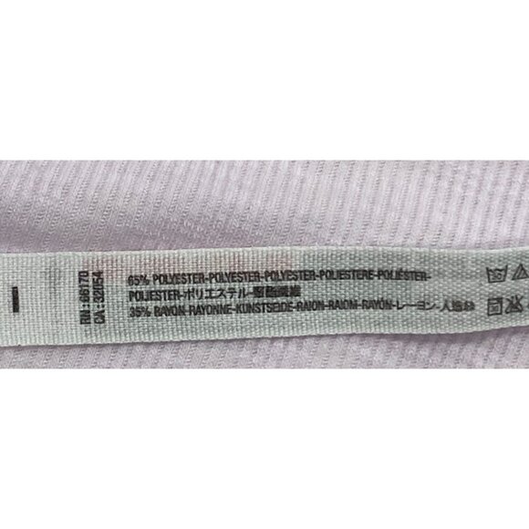 Free People Rock The Boat V-Neck Long Sleeve ribbed Tee  Women Size M Light Pink - Picture 7 of 10